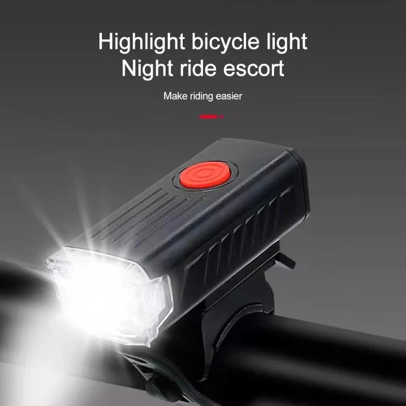Light up Your Ride! 🔦🚴♂️ USB Rechargeable LED Bike Headlight & Tail Light Combo! #Cyclingessentials #Bikesafety