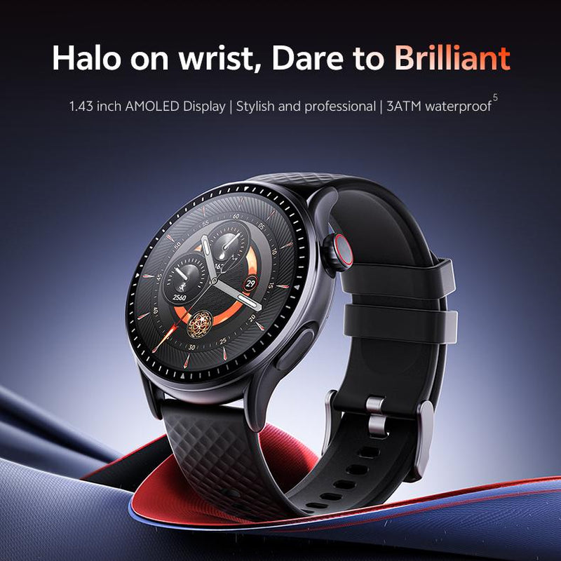 Round Screen Smartwatch, 1.43In HD 3ATM Waterproof, Equipped with Heart Rate Detection, Sleep Monitoring, and Step Tracking,100 Sports Modes Movement Monitor Holiday Gifts Fashion Watches