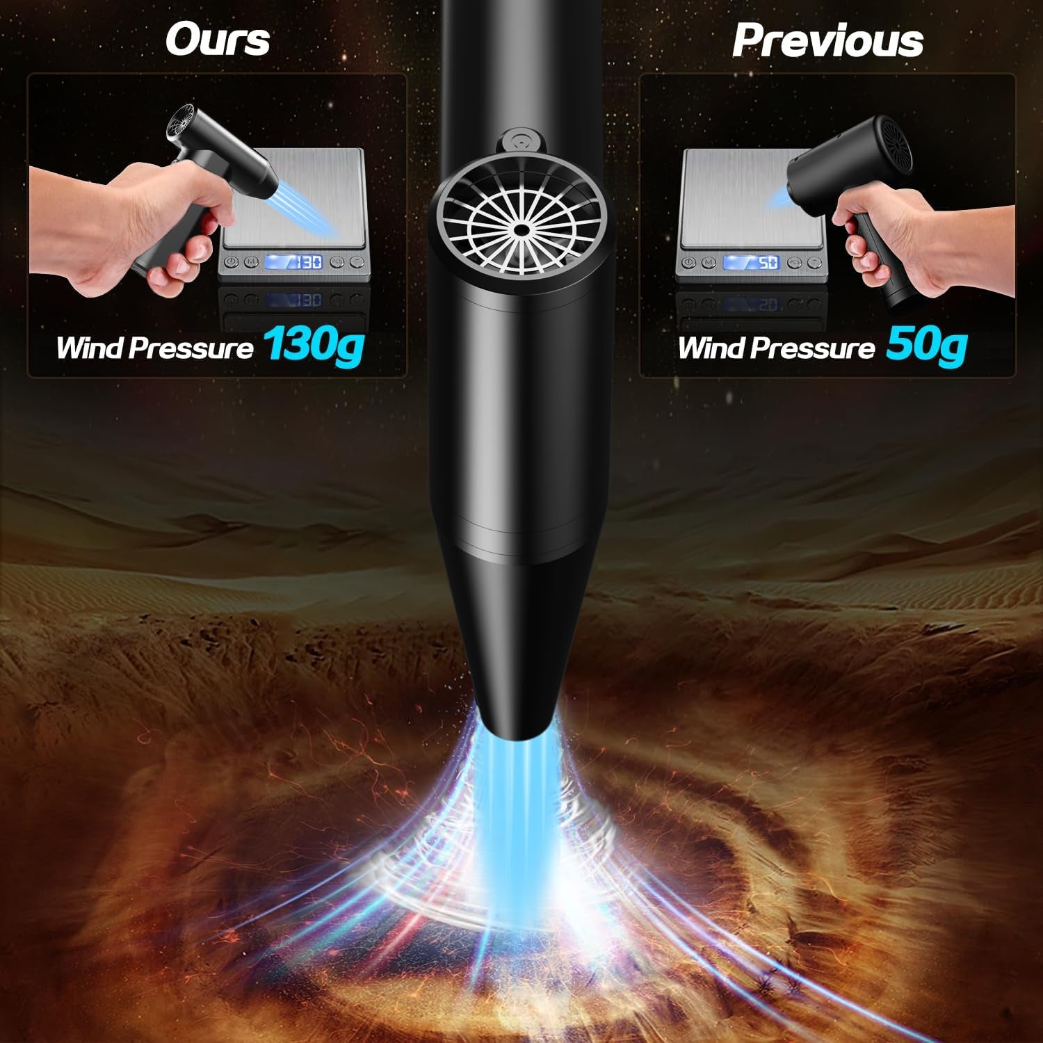 Compressed Air Duster 3 Gears 180000RPM Electric Air Duster for Deep Cleaning Keyboard&Pc-Adjustable Rechargeable Cordless Dry Blower Air Blower for Home and Car Compressed Air Cans