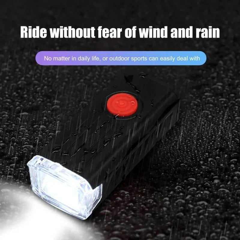 Light up Your Ride! 🔦🚴♂️ USB Rechargeable LED Bike Headlight & Tail Light Combo! #Cyclingessentials #Bikesafety