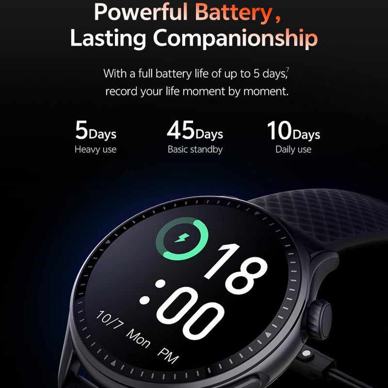 Round Screen Smartwatch, 1.43In HD 3ATM Waterproof, Equipped with Heart Rate Detection, Sleep Monitoring, and Step Tracking,100 Sports Modes Movement Monitor Holiday Gifts Fashion Watches