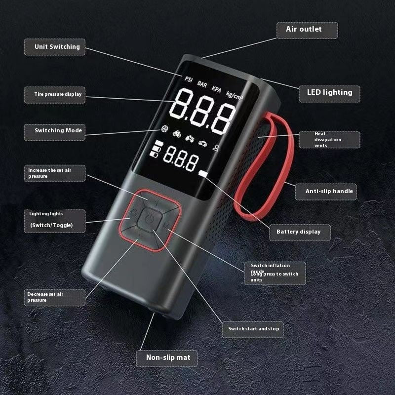 Portable Lithium Battery Car Tire Inflation