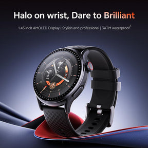 Round Screen Smartwatch, 1.43In HD 3ATM Waterproof, Equipped with Heart Rate Detection, Sleep Monitoring, and Step Tracking,100 Sports Modes Movement Monitor Holiday Gifts Fashion Watches