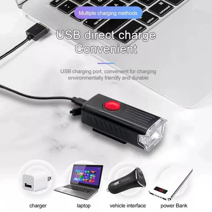 Light up Your Ride! 🔦🚴‍♂️ USB Rechargeable LED Bike Headlight & Tail Light Combo! #Cyclingessentials #Bikesafety