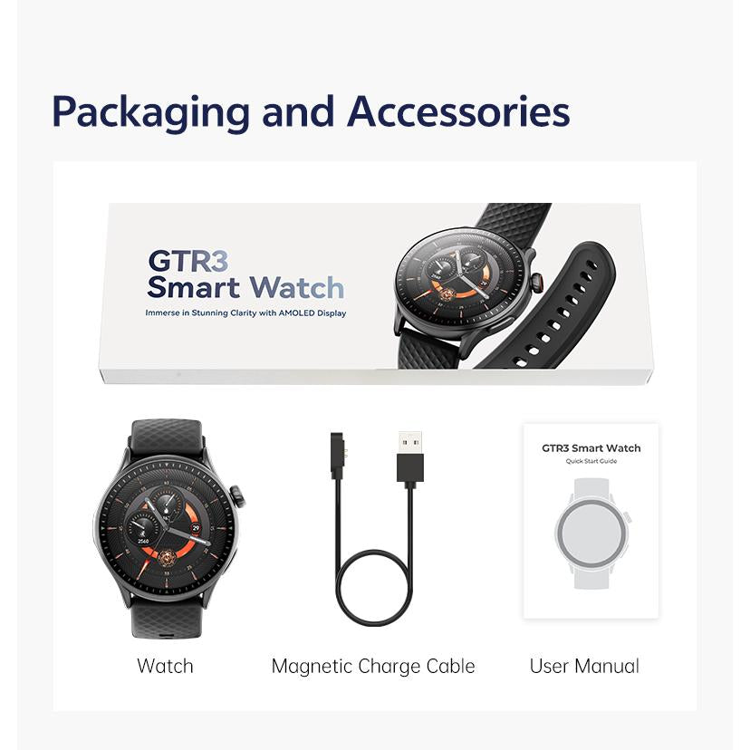 Round Screen Smartwatch, 1.43In HD 3ATM Waterproof, Equipped with Heart Rate Detection, Sleep Monitoring, and Step Tracking,100 Sports Modes Movement Monitor Holiday Gifts Fashion Watches