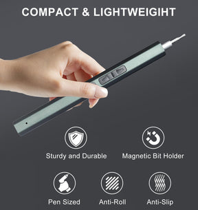 Mini Electric Screwdriver, 66 in 1 Electric Screwdriver Kit, 2 Torque Settings, Pop-Up Magnetic Case, Precision Screwdriver Cordless Repair Tool for Eyeglasses,Laptop,Watch,Camera,Console