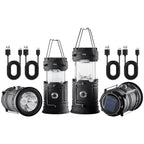LED Camping Lanterns Portable Rechargeable Lights as Battery Bank 4 Pcs